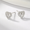 Romantic Heart S925 Sterling Silver Stud Earrings KF4024-2-4