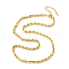 Brass Boston Link Chain Necklaces for Women Men NJEW-F337-08G-2