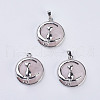 Natural Rose Quartz Kitten Pendants G-K234-D13-1