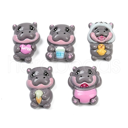 Cute Opaque Resin Cabochons CRES-C016-04-1