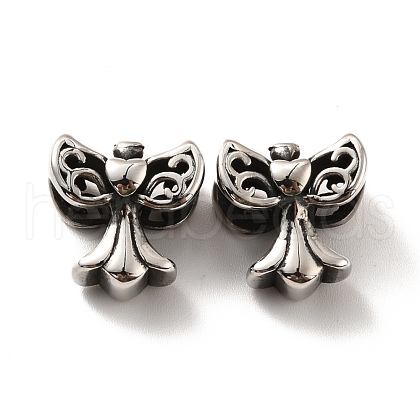 316 Surgical Stainless Steel European Beads STAS-A060-14AS-1