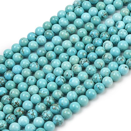 Natural Magnesite Beads Strands G-K244-02-8mm-01-1