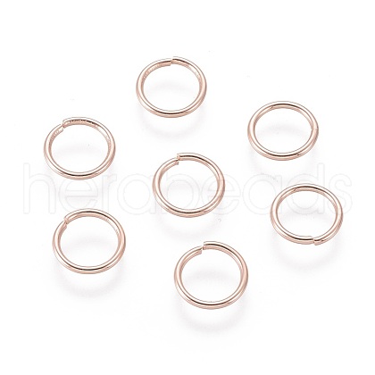 304 Stainless Steel Open Jump Rings STAS-O098-02RG-06-1