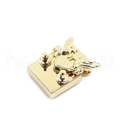 Double Flying Horse Zinc Alloy Purse Locks PW-WG38207-01-1