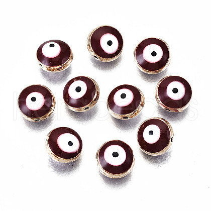Alloy Enamel Beads ENAM-WH0047-14L-10mm-1