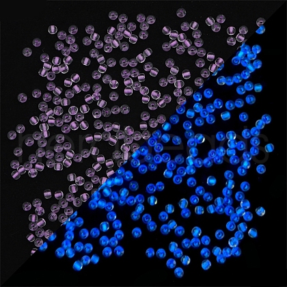 8/0 Luminous Glass Seed Beads X-LUMI-PW0001-186B-06-1
