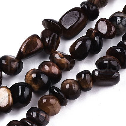 Natural Tiger Eye Beads Strands G-S374-003D-1