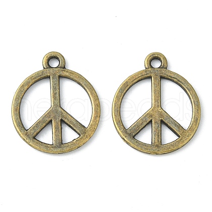 Tibetan Style Alloy Pendants TIBEP-K67-AB-NR-1
