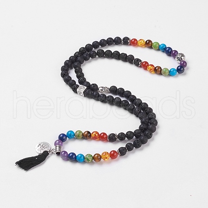 Chakra Jewelry NJEW-JN02169-1