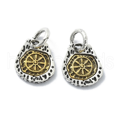 Tibetan Style Alloy Charms PALLOY-Q458-01AG-04-1