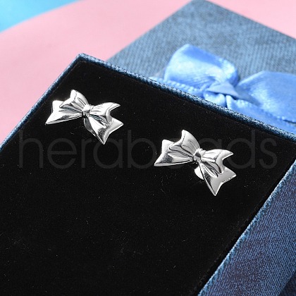 304 Stainless Steel Stud Earrings for Women EJEW-K306-04P-1