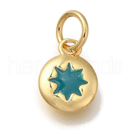 Rack Plating Brass Charms KK-I720-51G-04-1