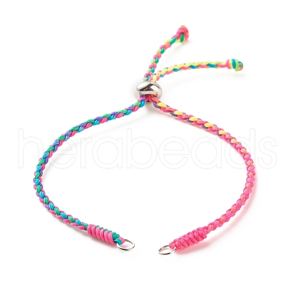 Braided Nylon Thread Bracelet AJEW-JB01124-01-1