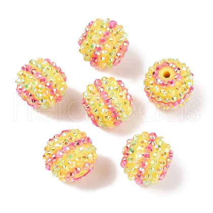 Resin Rhinestone Beads RESI-TAC0004-28F-1