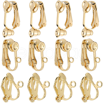 SUNNYCLUE 30Pcs 3 Styles 304 Stainless Steel Clip-on Earring Converters Findings STAS-SC0006-80-1