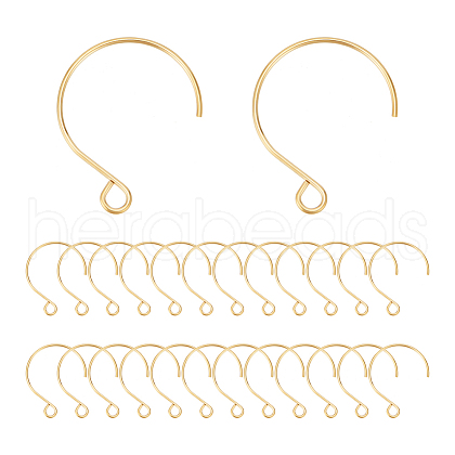 Unicraftale 50Pcs Ion Plating(IP) 304 Stainless Steel Earring Hooks STAS-UN0058-52-1