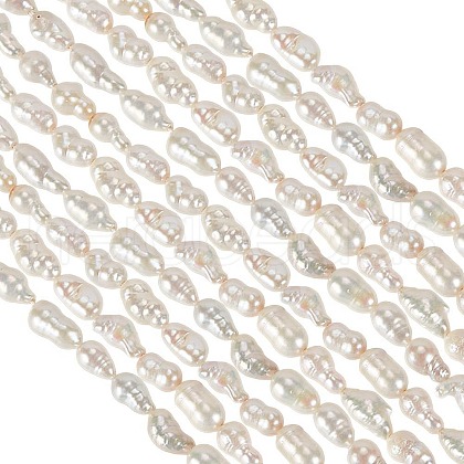 GOMAKERER 1 Strand Natural Cultured Freshwater Pearl Beads Strands PEAR-GO0001-18-1