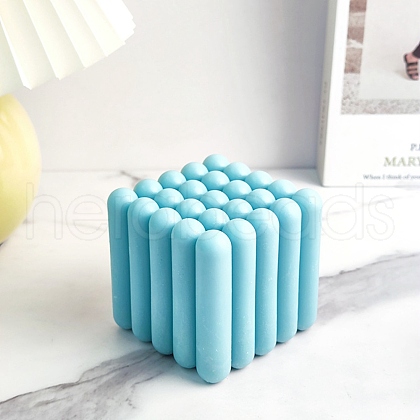 Stripe-shaped Cube Candle Food Grade Silicone Molds DIY-D071-02-1