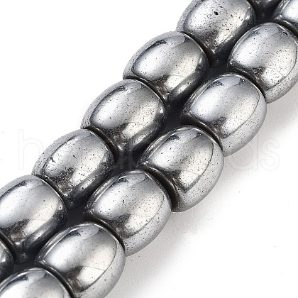 Synthetic Magnetic Hematite Beads Strands G-P545-H01-01D-1