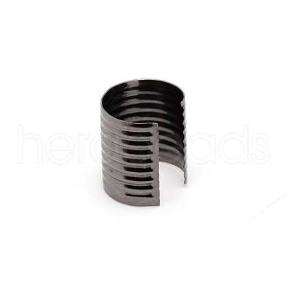 Iron Fold Over Crimp Head Clips without Loop IFIN-WH0068-01B-1
