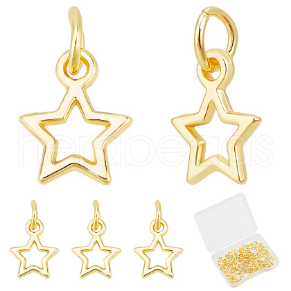 Beebeecraft Brass Pendants KK-BBC0015-30C-1