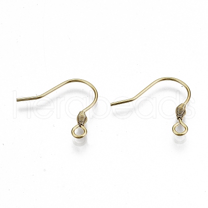 Ion Plating(IP) 316 Surgical Stainless Steel Earring Hooks STAS-M288-07G-B-1