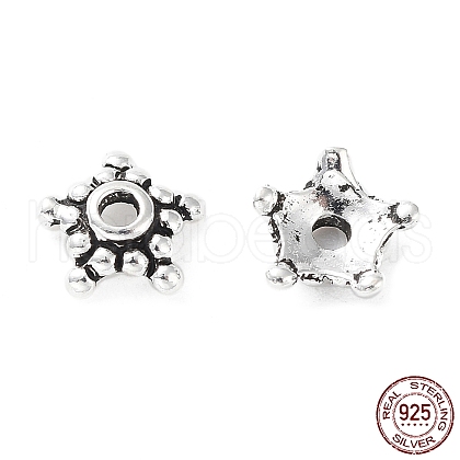 925 Sterling Silver Bead Caps STER-A041-08AS-1