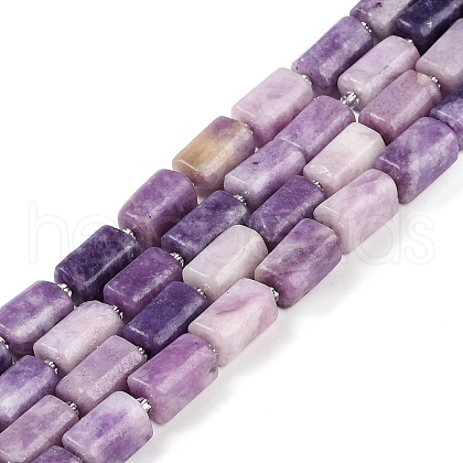 Natural Lepidolite Beads Strands G-M403-B35-03-1
