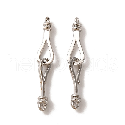 Brass Hook and S-Hook Clasps KK-U016-04P-1