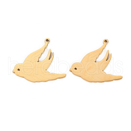 304 Stainless Steel Pendants STAS-S116-189G-1