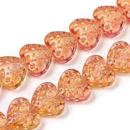 Transparent Glass Beads Strands GLAA-H038-01B-1