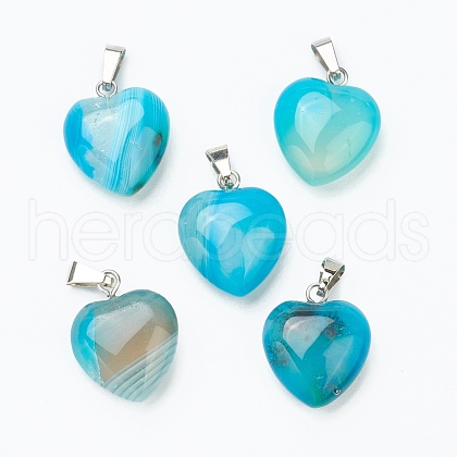 Natural Agate(Dyed & Heated)  Pendants G-I311-2-1