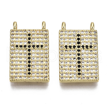 Brass Micro Pave Cubic Zirconia Pendants ZIRC-N039-081A-NF-1