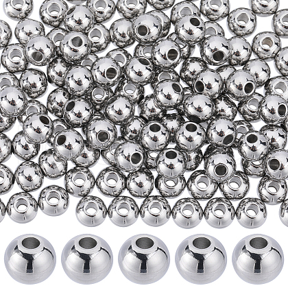 SUNNYCLUE 304 Stainless Steel Spacer Beads STAS-SC0006-87D-1