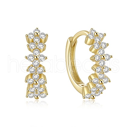 S925 Sterling Silver Circle Hoop Earrings VT3298-7-1