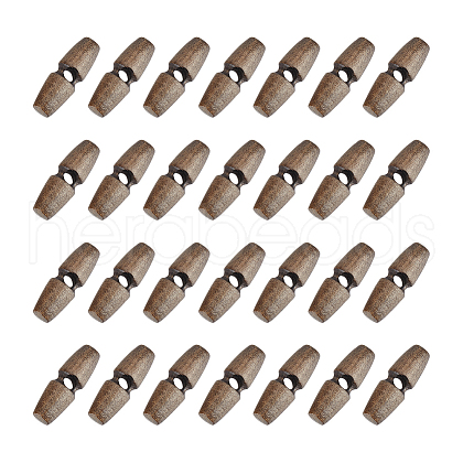 Unicraftale 50Pcs 1-Hole Wood Buttons BUTT-UN0001-27A-1