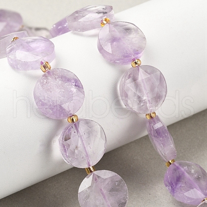 Natural Ametrine Beads Strands G-C116-A163-03-1