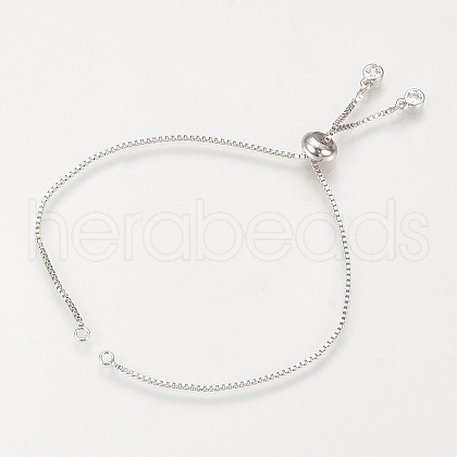 DanLingJewelry Brass Slider Bracelets Making KK-DL0001-04P-1