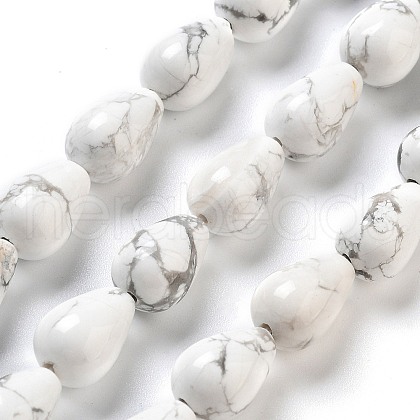 Natural Howlite Beads Strands G-B106-A26-02-1