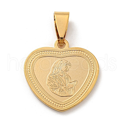 Ion Plating(IP) 304 Stainless Steel Pendants STAS-D024-03G-1