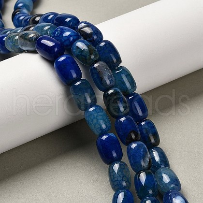 Natural Dragon Veins Agate Beads Strands G-D317-A01-04-1