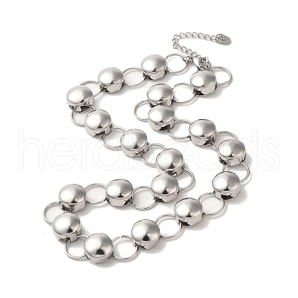 Handmade 304 Stainless Steel Necklaces NJEW-Q333-02D-01-1