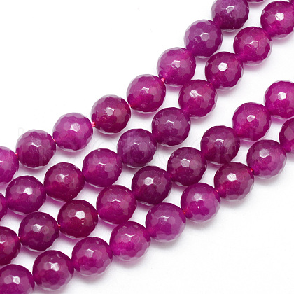 Natural White Jade Bead Strands X-G-R346-6mm-11-1