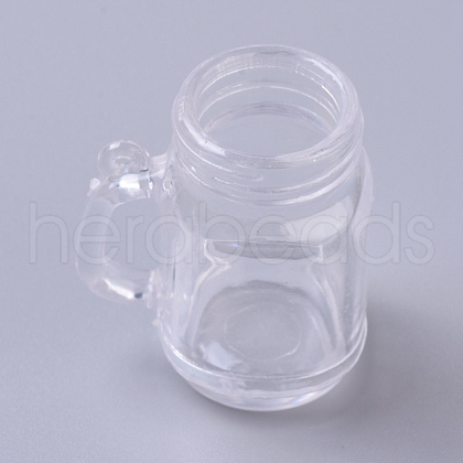 Transparent Plastic Big Pendants KY-WH0018-07-1