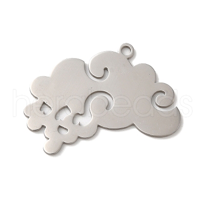 201 Stainless Steel Pendants STAS-B049-22P-1