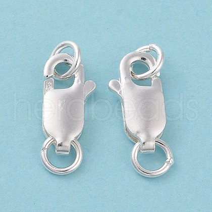 925 Sterling Silver Lobster Claw Clasps STER-A001-43-1