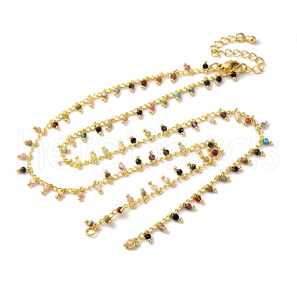 Brass Cable Chain Necklace Making KK-K337-12G-09-1