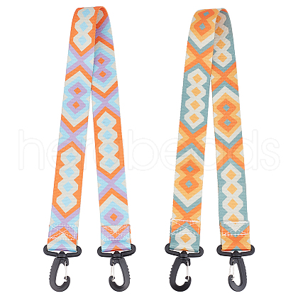 ANATTASOUL 2Pcs 2 Colors Polyester Webbing Ski Boot Straps AJEW-AN0007-17-1