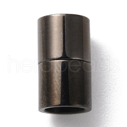 Ion Plating(IP)  303 Stainless Steel Magnetic Clasps with Glue-in Ends STAS-C076-03A-B-1