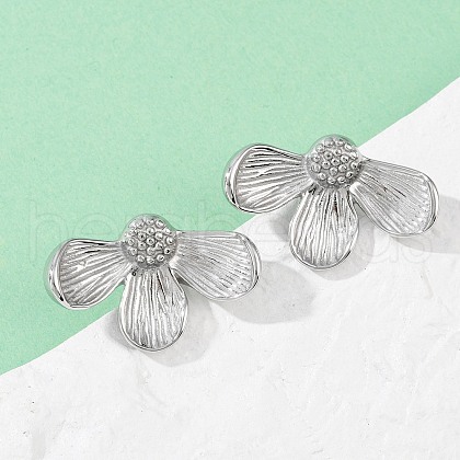 304 Stainless Steel Stud Earrings EJEW-S265-09P-1